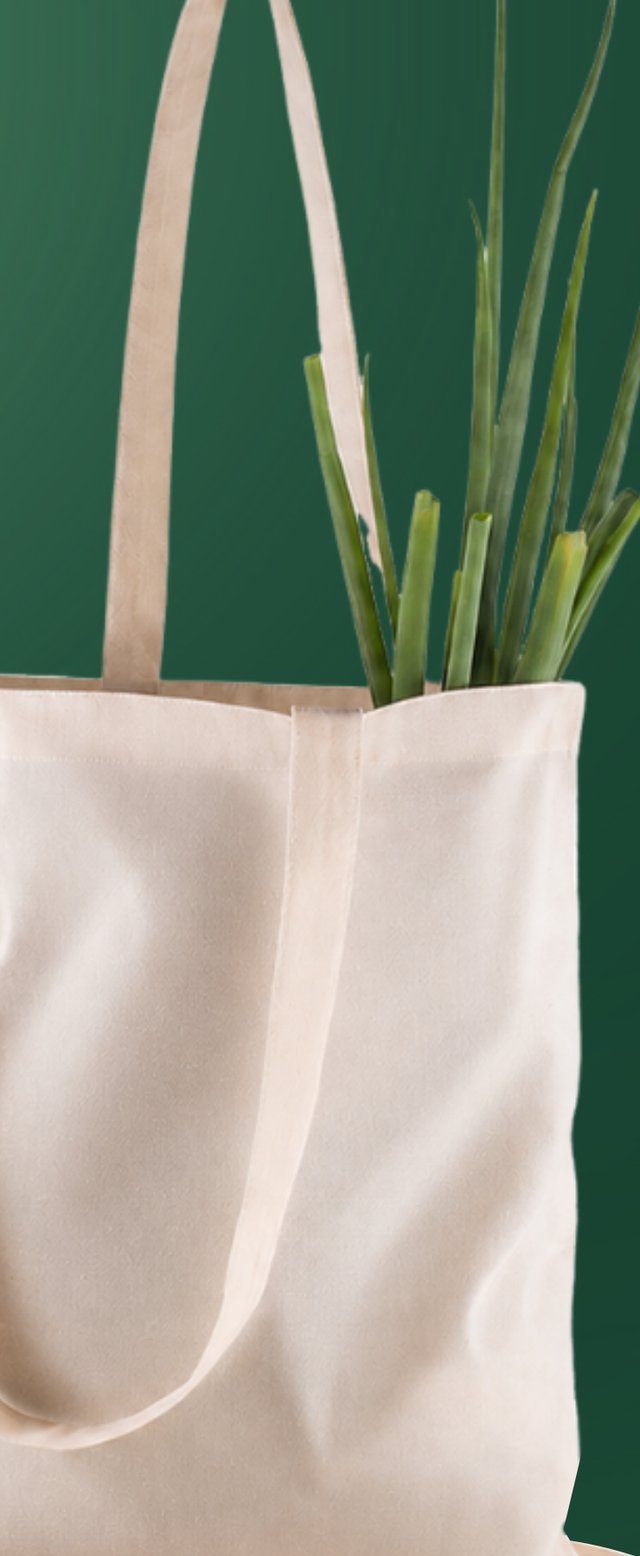 Ecobag personalizada de tecido natural, sustentável e durável